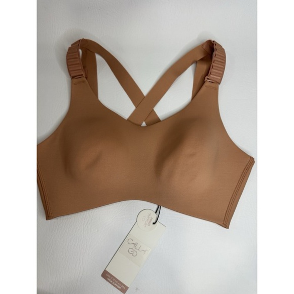 CALIA Give It Your All Crossback Sports Bra Wire Free Rosey‎ Clay Womens XS - Picture 3 of 7